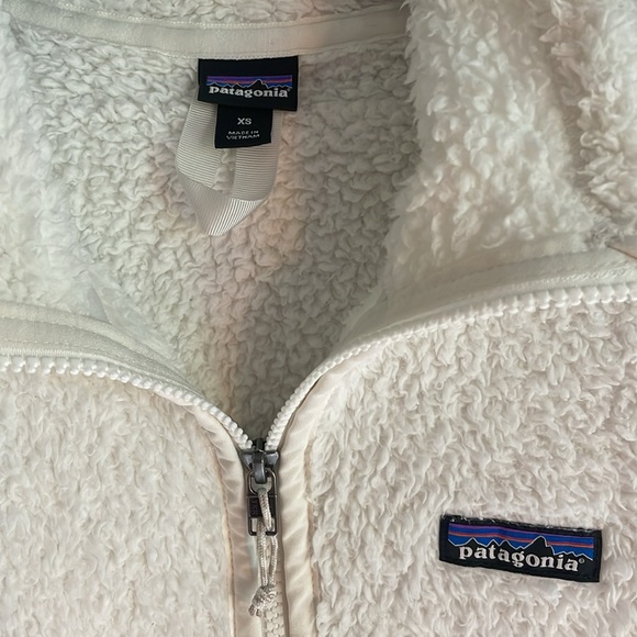 Patagonia cream/ivory Fleece/ Sherpa. Women's Los Gatos 1/4-Zip Fleece - Picture 7 of 8